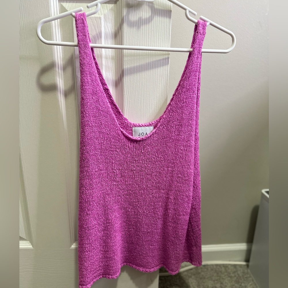 Fuchsia Crochet Tank Top